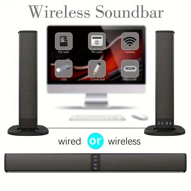 Wireless 3D home cinema 20W stereo spatial sound