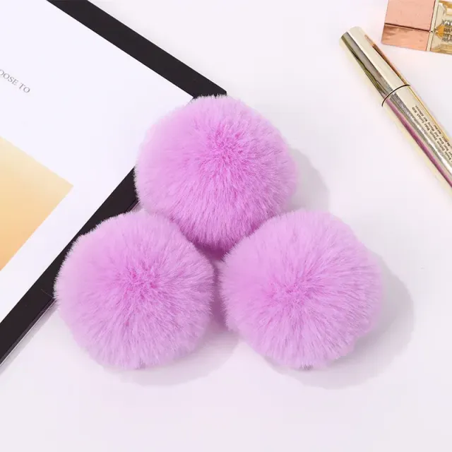 Colorful fluffy soft pompon balls