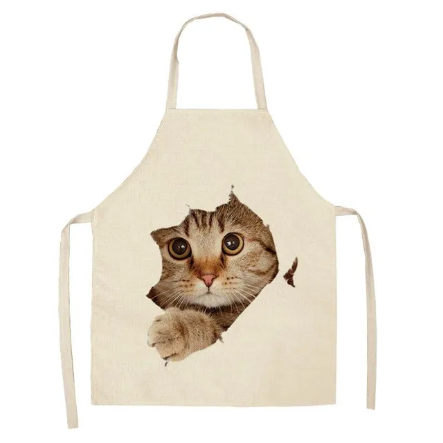 Řasa de bucătărie cu motiv de pisici