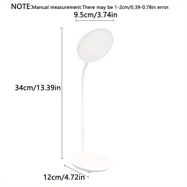 Stolní lampa s ochranou očí, 3 barevnými režimy, USB nabíjením