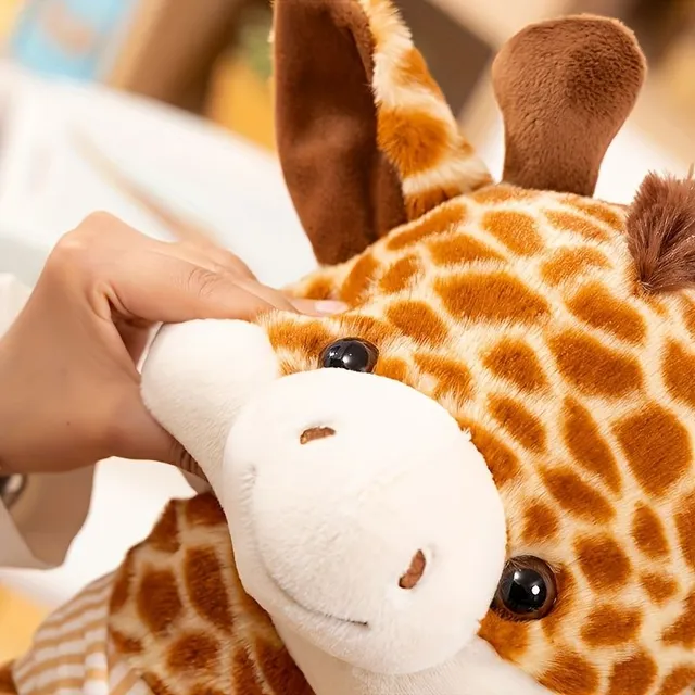 Soft stuffed giraffe - cute pet and decorative pillow