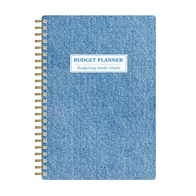 Finance and spending organizer - Monthly budget planner for efficient management (in Czech a5) Denim Color