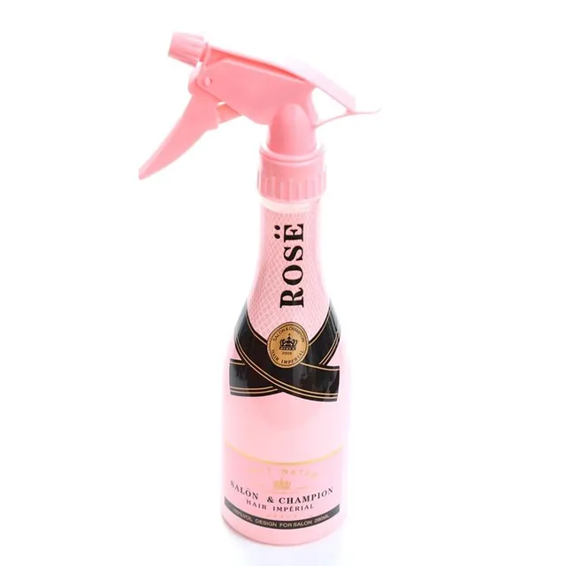 Bottle with champagne sprayer