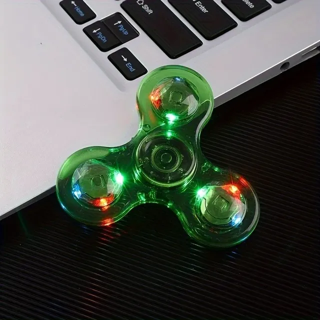 Colored LED Fidget Spinner - Star of peace for small champions