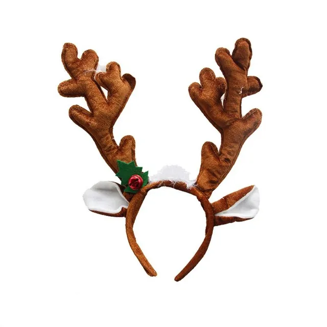 Christmas headband with reindeer antlers