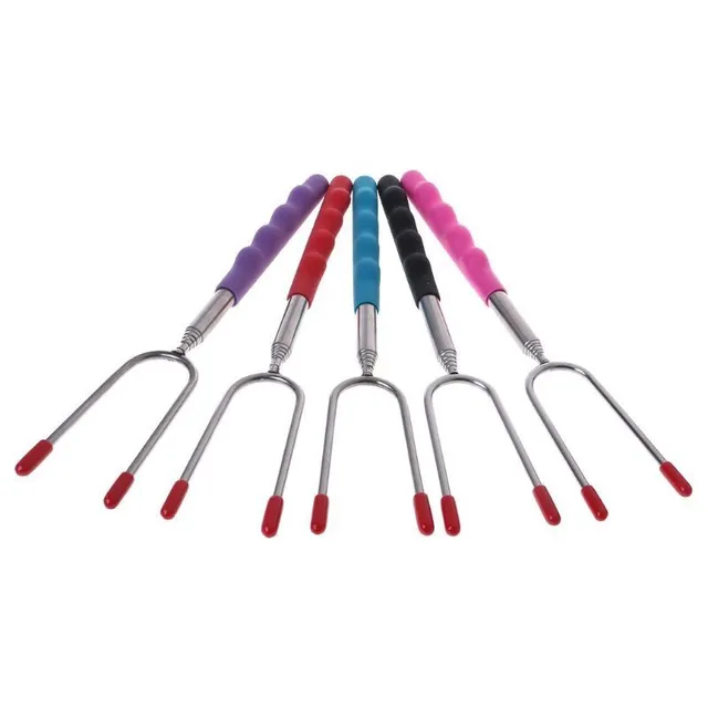 Telescopic roasting forks - various colours