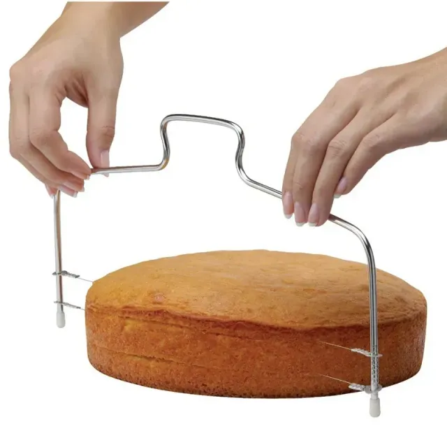 Adjustable stainless wire cake cutter