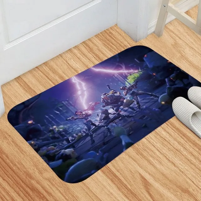 Stylish anti-slip mat with computer game motif DD001-15