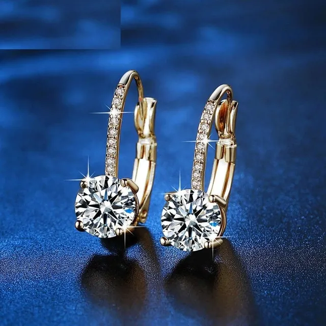 Women's earrings with rhinestones R56