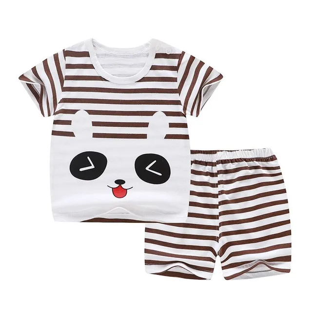 Set of children's shorts and short-sleeved T-shirt