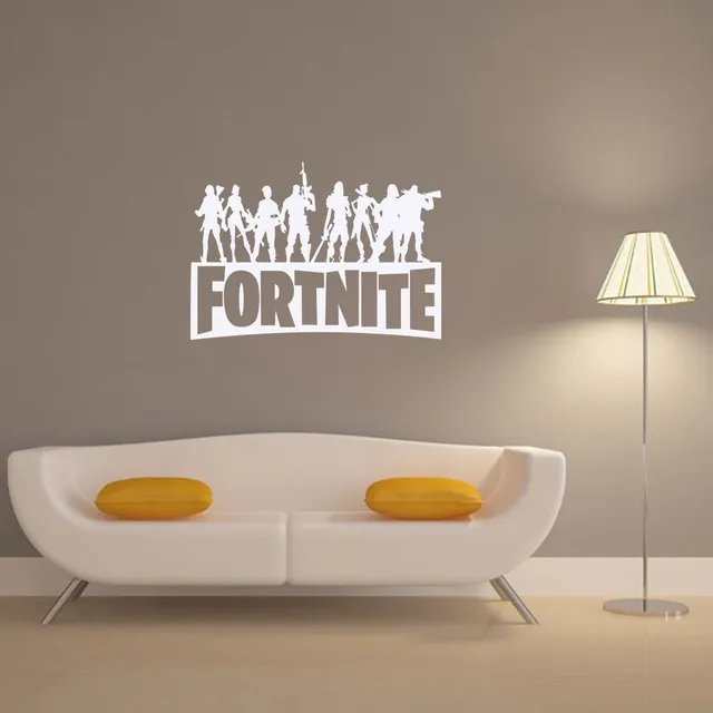 Poster stilat cu motive din jocul preferat Fortnite