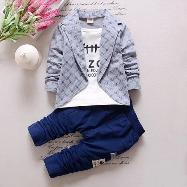 Boys set - T-shirt with jacket and trousers