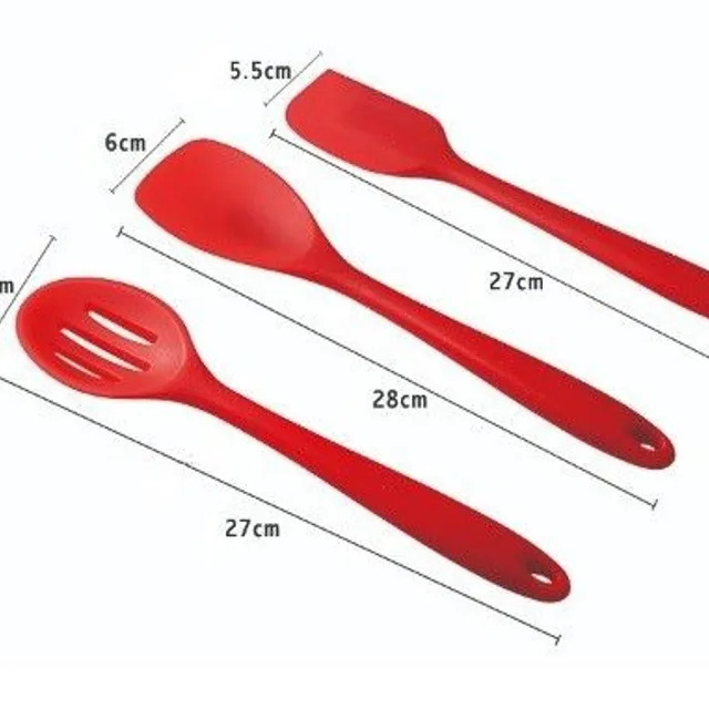 Set of kitchen silicone tools - 10 pcs