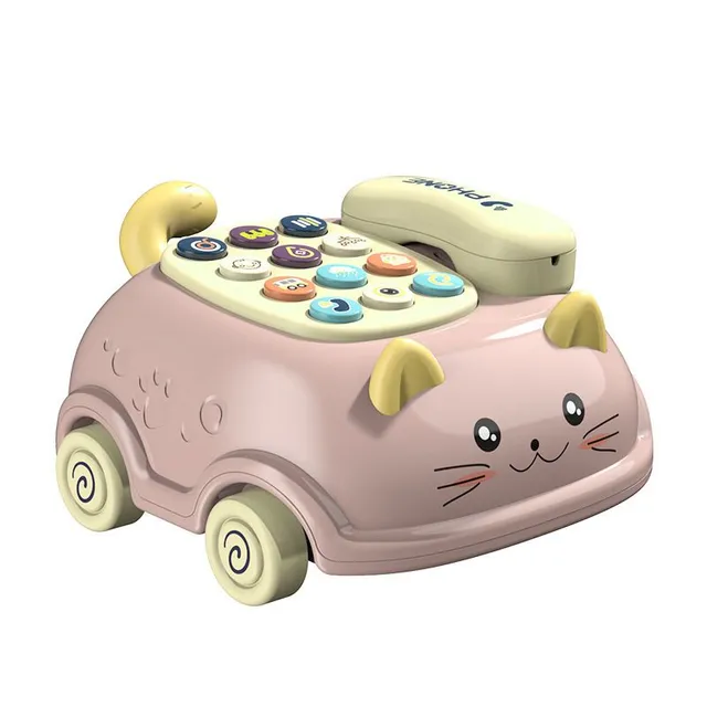 Children's educational phone in the shape of a cat