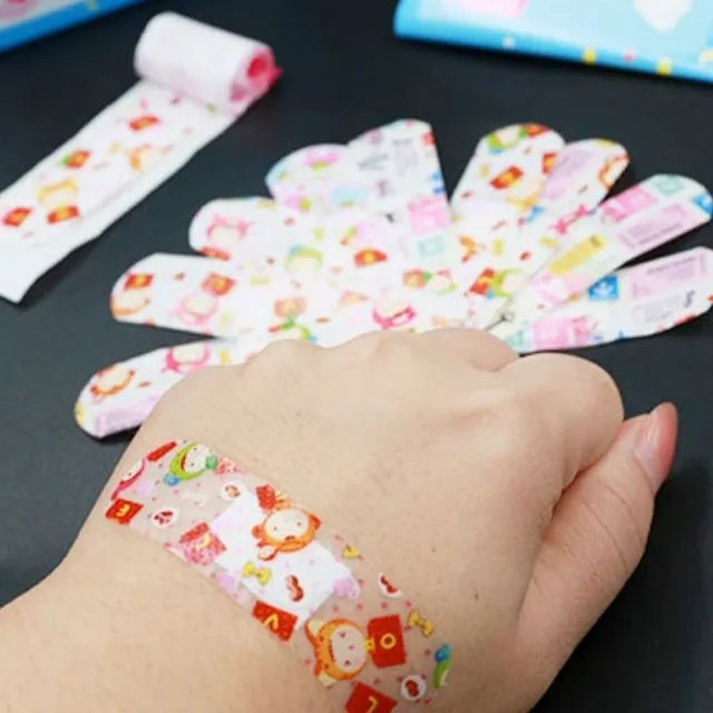 Children's Cartoon Band-Aids - 100 pcs