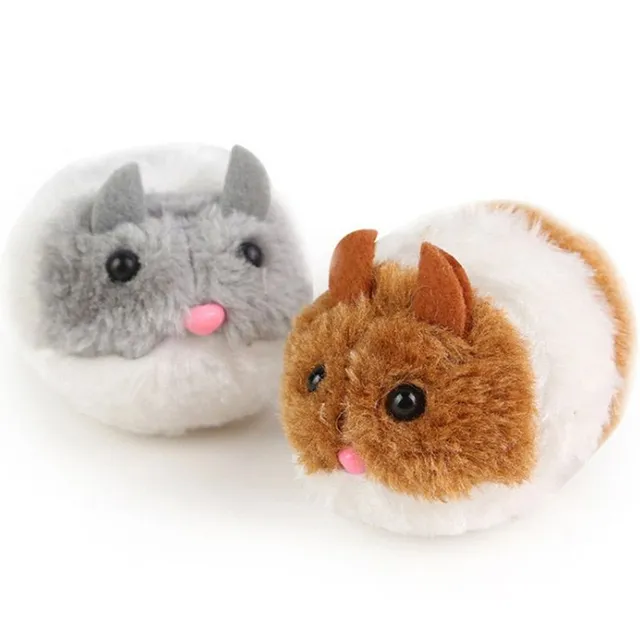 Jucărie de pluș drăguță pentru pisici - șoricel de jucărie