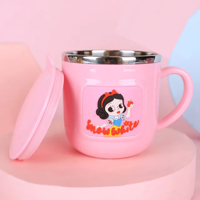 Beautiful children's mug with fairy tale motifs snow White 2