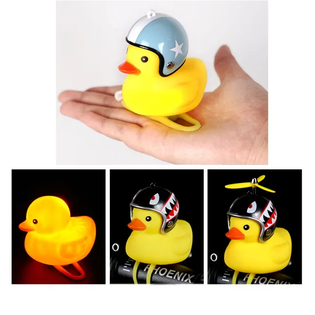 Cute bell for a child's wheel in the form of a duck