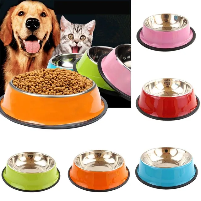 Stainless steel bowl for dogs and cats