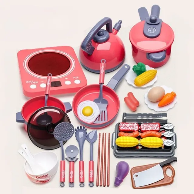 Plastic Food Set for Kids Play Food Toy