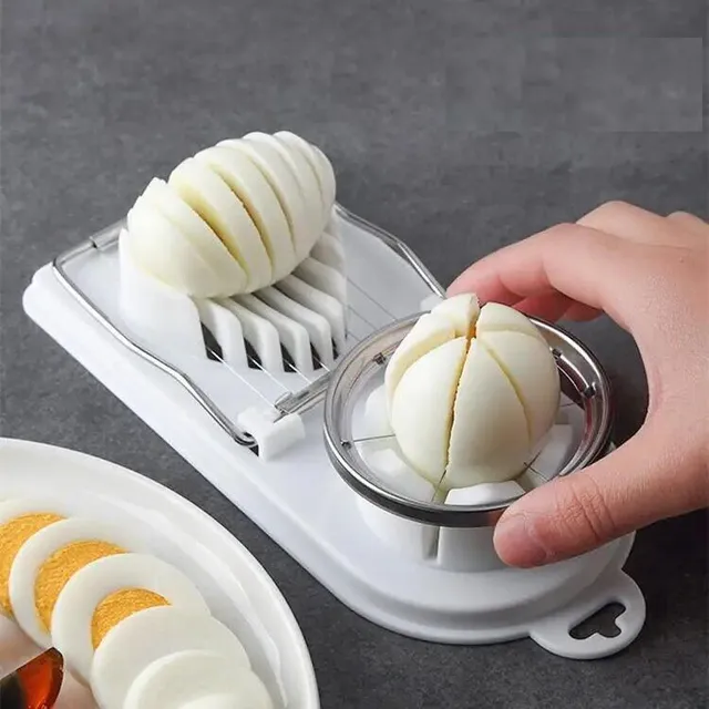 Stainless steel egg cutter 2v1