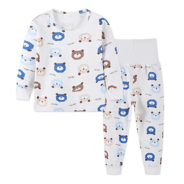 Fine children's pajamas with long sleeves