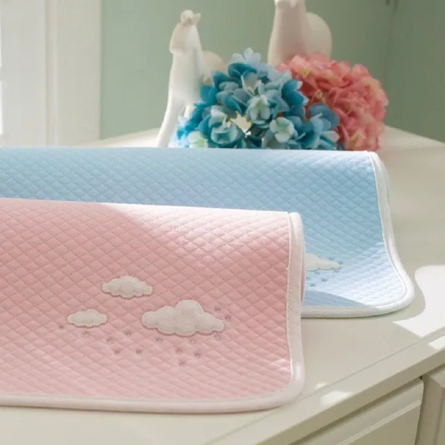 Child Mattress Protector with Clouds