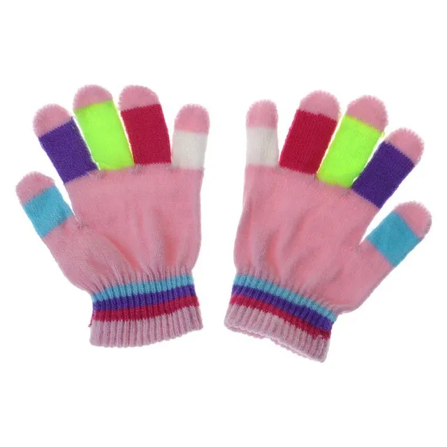 Children's colour gloves A126