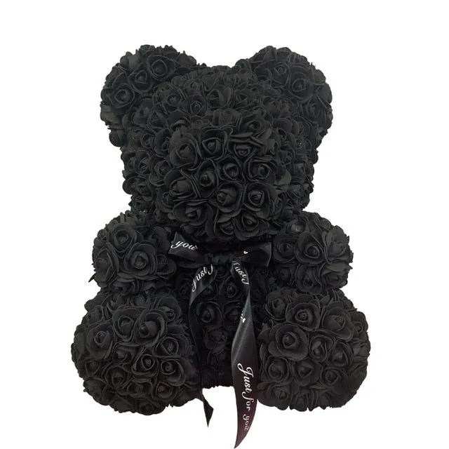 Gift teddy bear full of roses - more variants