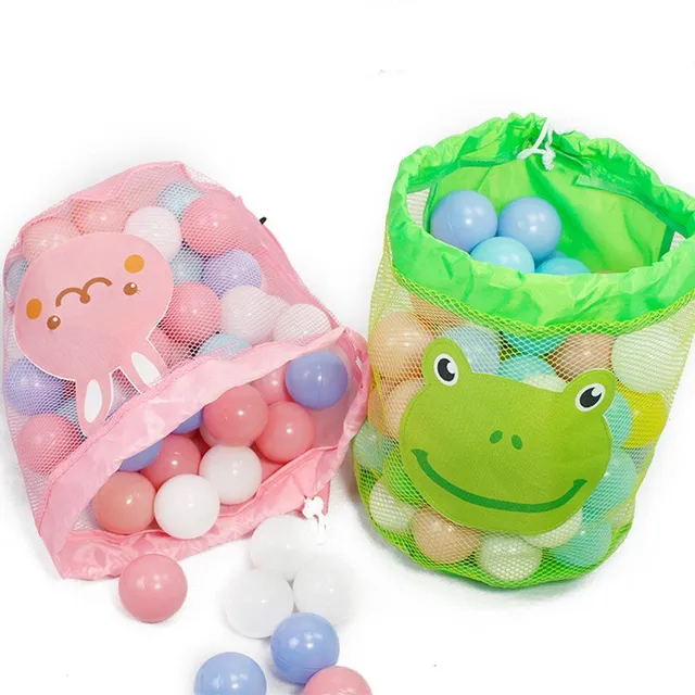 Children's netted toy bag