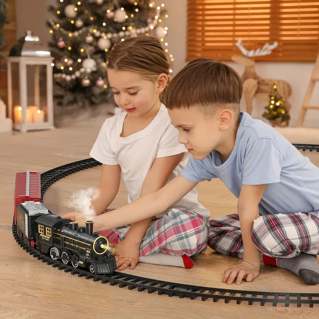 Očarujúce elektrické vianočné vlaková súprava