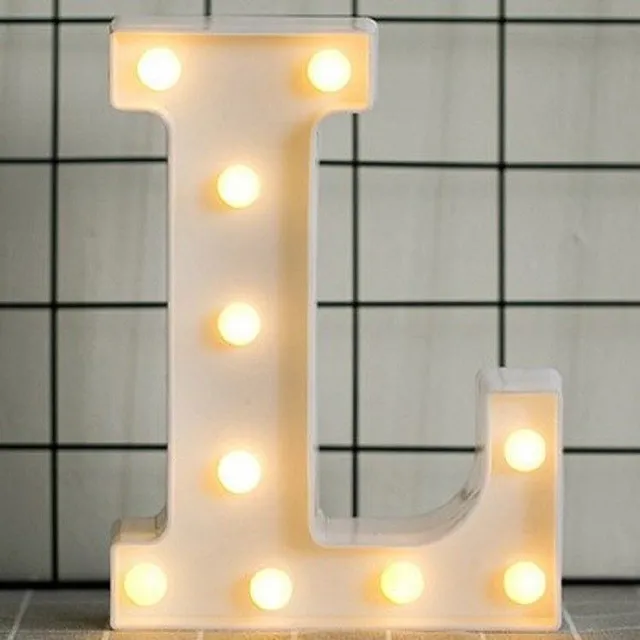 Decorative illuminating letters