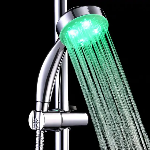 LED shower head changing color