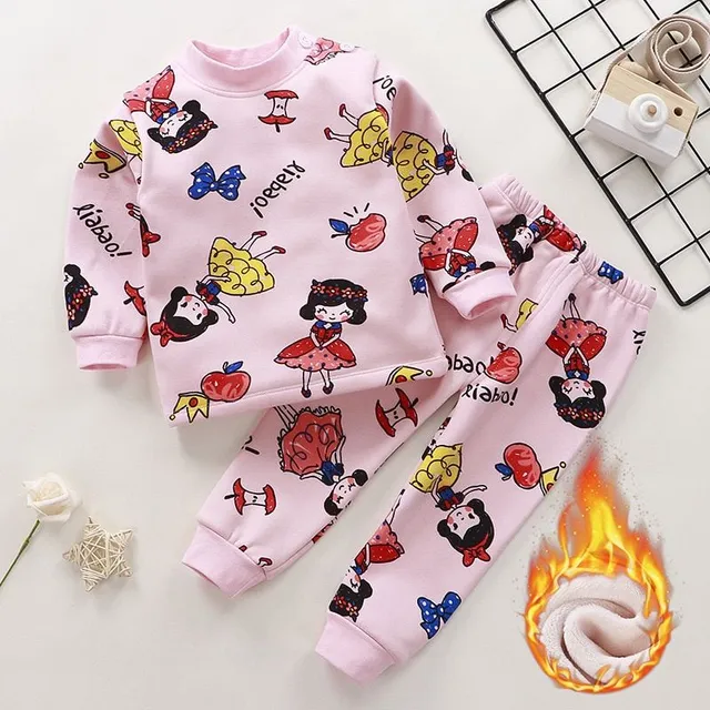 Children's cute pajamas for cold nights