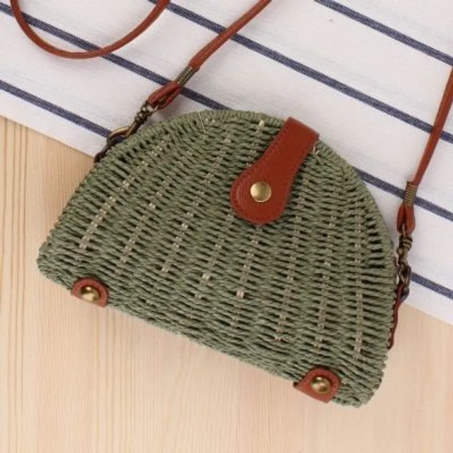 Hand knitted rattan shoulder bag - many types to choose from