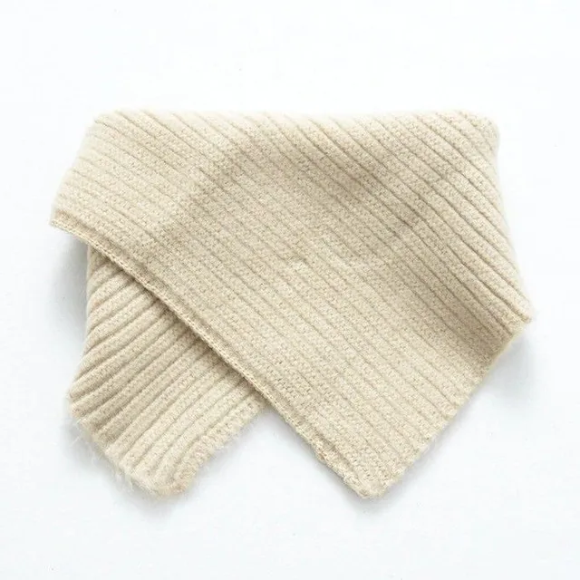 Children's knitted striped scarf Clarke bezova