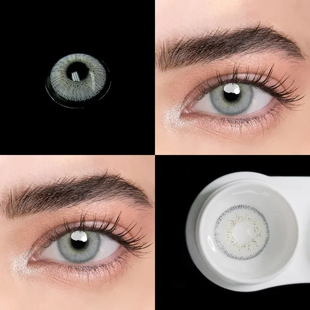 Barevné kontaktní oční čočky v přírodních barvách - 1 pár