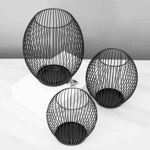 Luxury candle holders in matte black