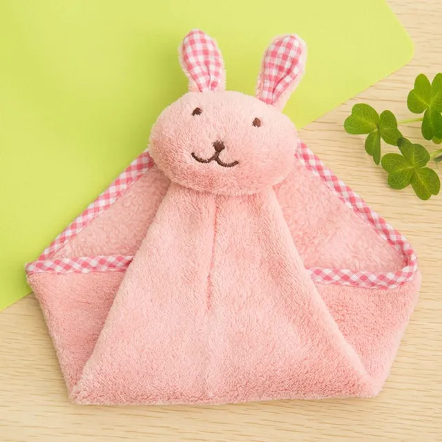 Serviette pour enfant en forme de lapin