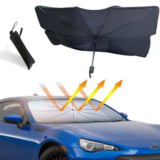 Parasolar pliabil pentru geamul frontal al mașinii, protecție UV reflectorizantă și izolație termică, acoperire completă, parasolar, accesorii auto