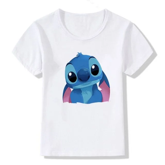 T-shirt per bambini con stampe di simpatici coniglietti