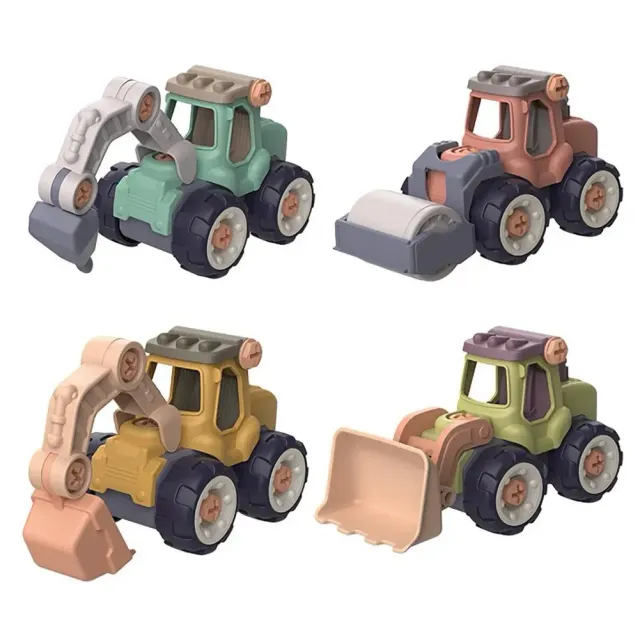 Stavebné stroje pre deti, plastové modely bagre, traktory, špičky a buldozéry, miniatúry pre chlapcov, darčeky, sady