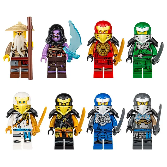 Ninja figures for Lego - 8 pcs