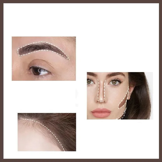 Professional waterproof eyebrow shaping kit