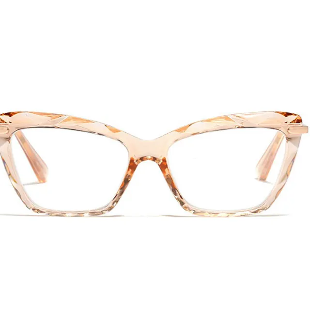 Non-dioptric stylish glasses e300-c2-tea