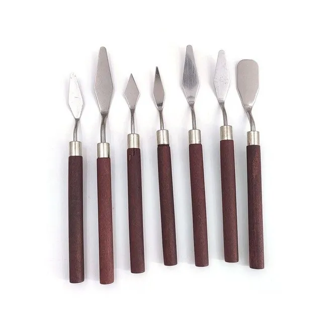 Set of painters' spatulas dark Elroy