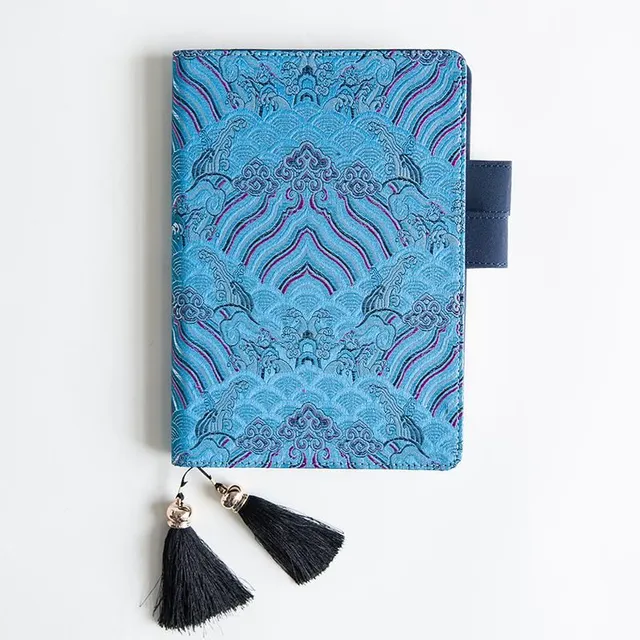 Diary with Japanese fabric cover