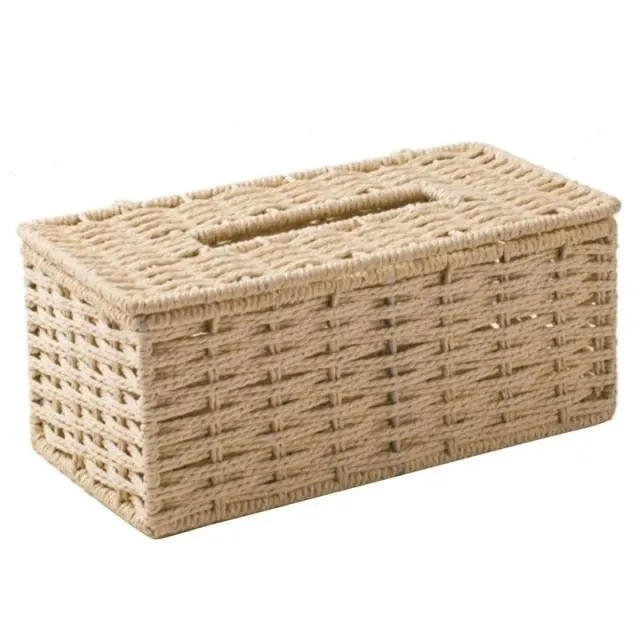 Rattan box for paper handkerchiefs