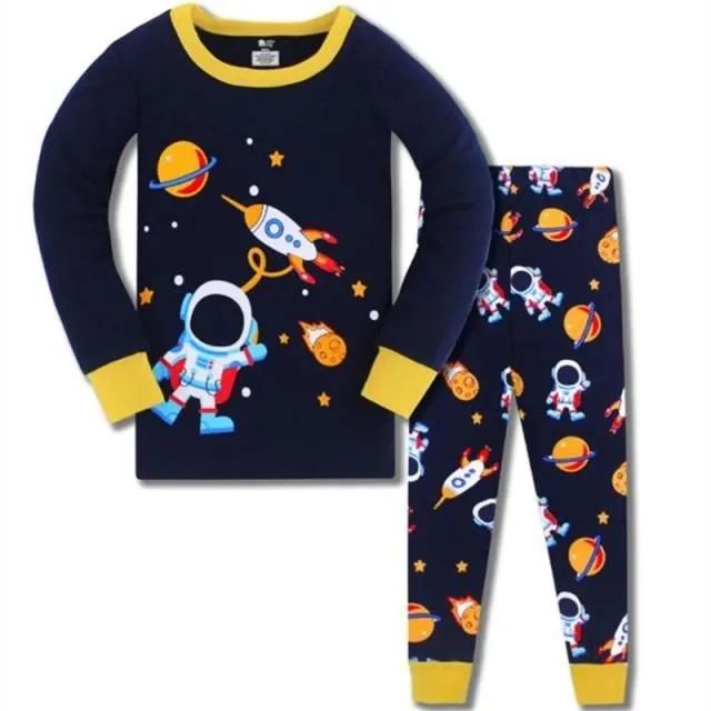 Children's two-piece pajamas with long sleeves