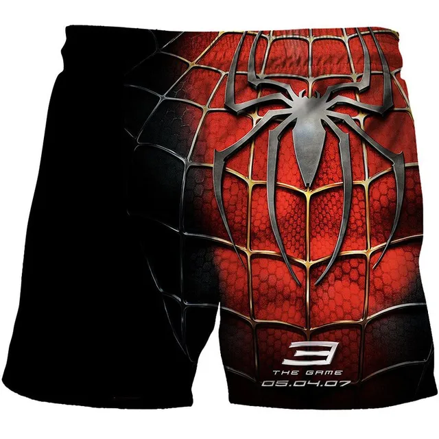 Children's modern spring shorts with a luxury motif of popular Marvel superheroes Kaufman